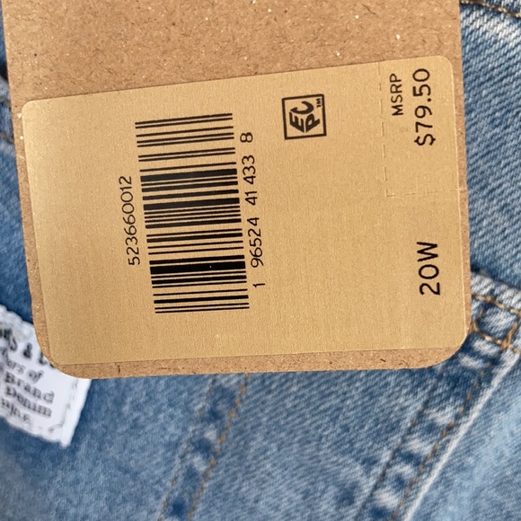 Relist 6/13 Levi’s denim jean short overall 20W - Picture 15 of 17